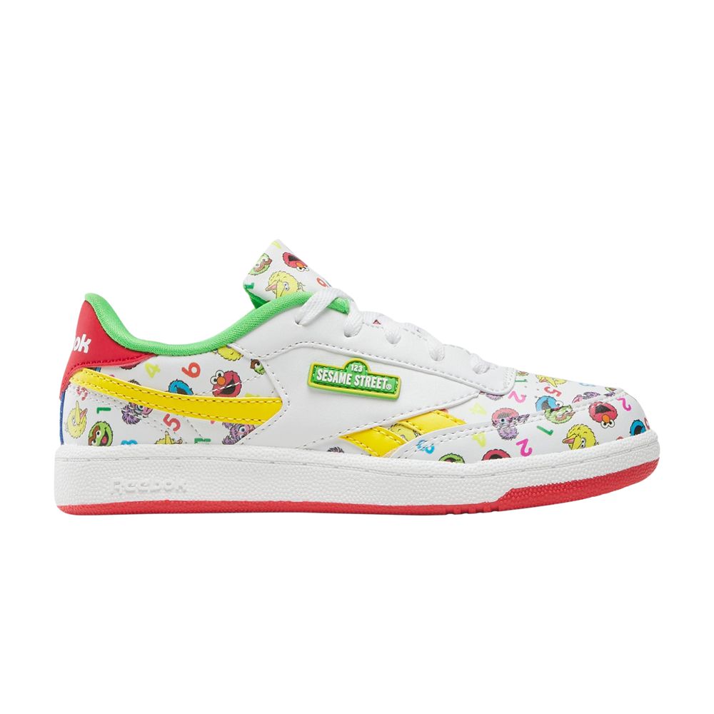 Reebok Sesame Street x Club C Revenge Little Kid 'Elmo and Friends' | White | Kid's Size 13.5 - 100230706