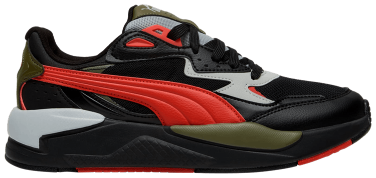 Buy Puma X-Ray Speed Wide 'Black Red Fire Grey' - 390893 69