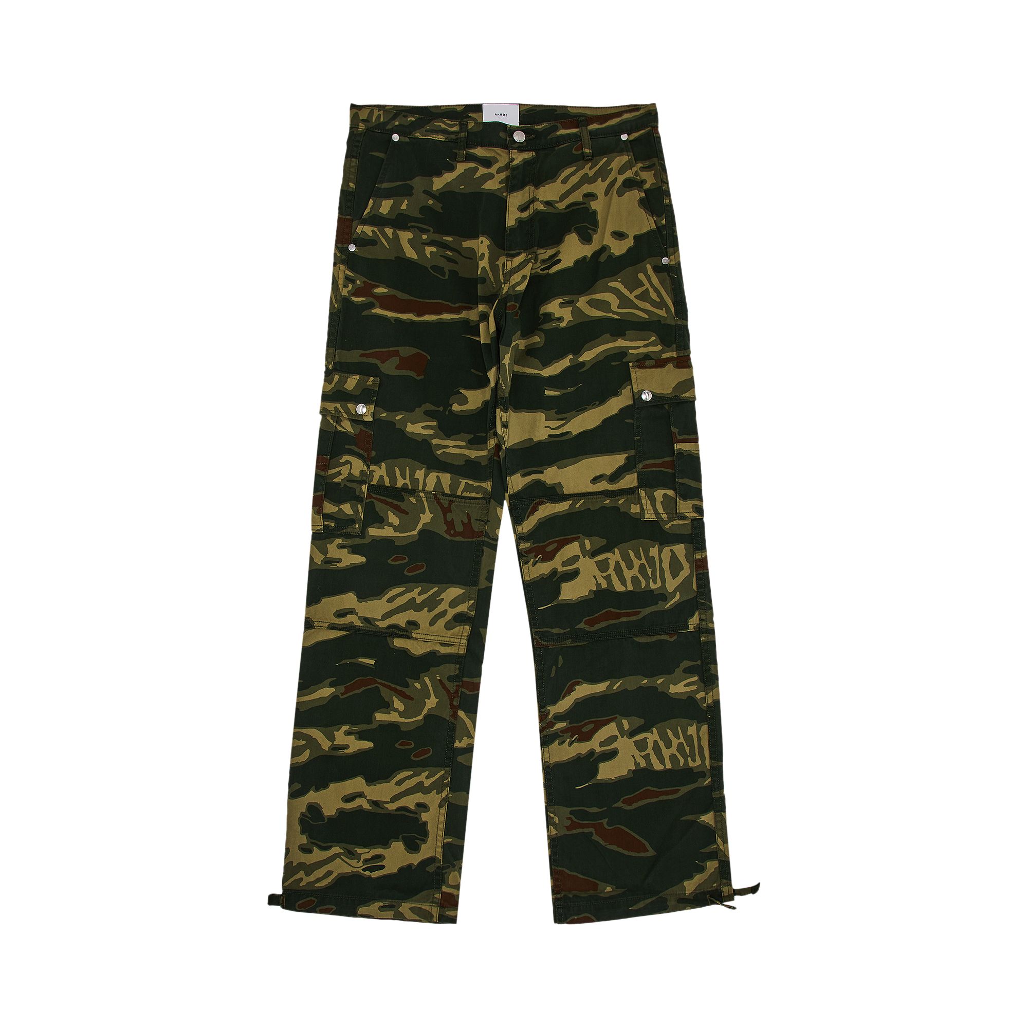Pre-owned Rhude Tiger Camo Cargo Pant 'green' | Men's Size Xl