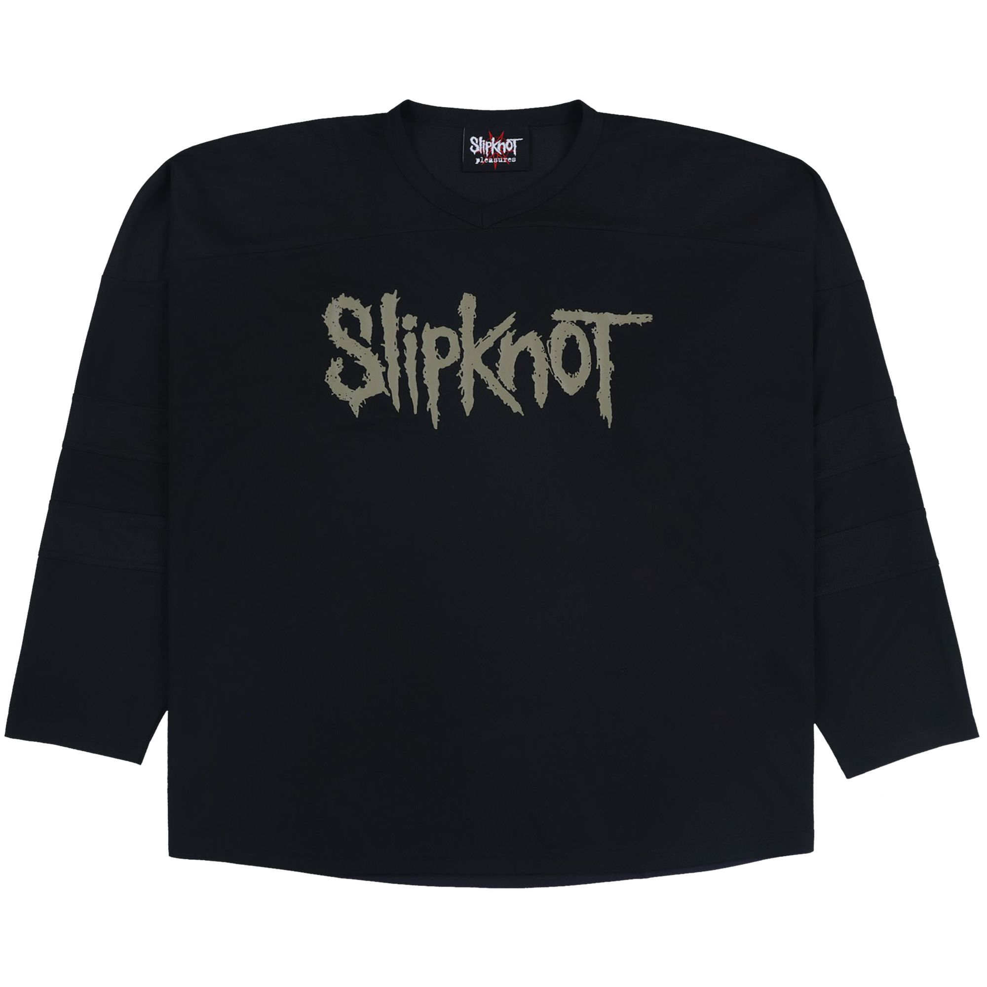 Pre-owned Pleasures X Slipknot X-ray Hockey Jersey 'black' | Men's Size Xl