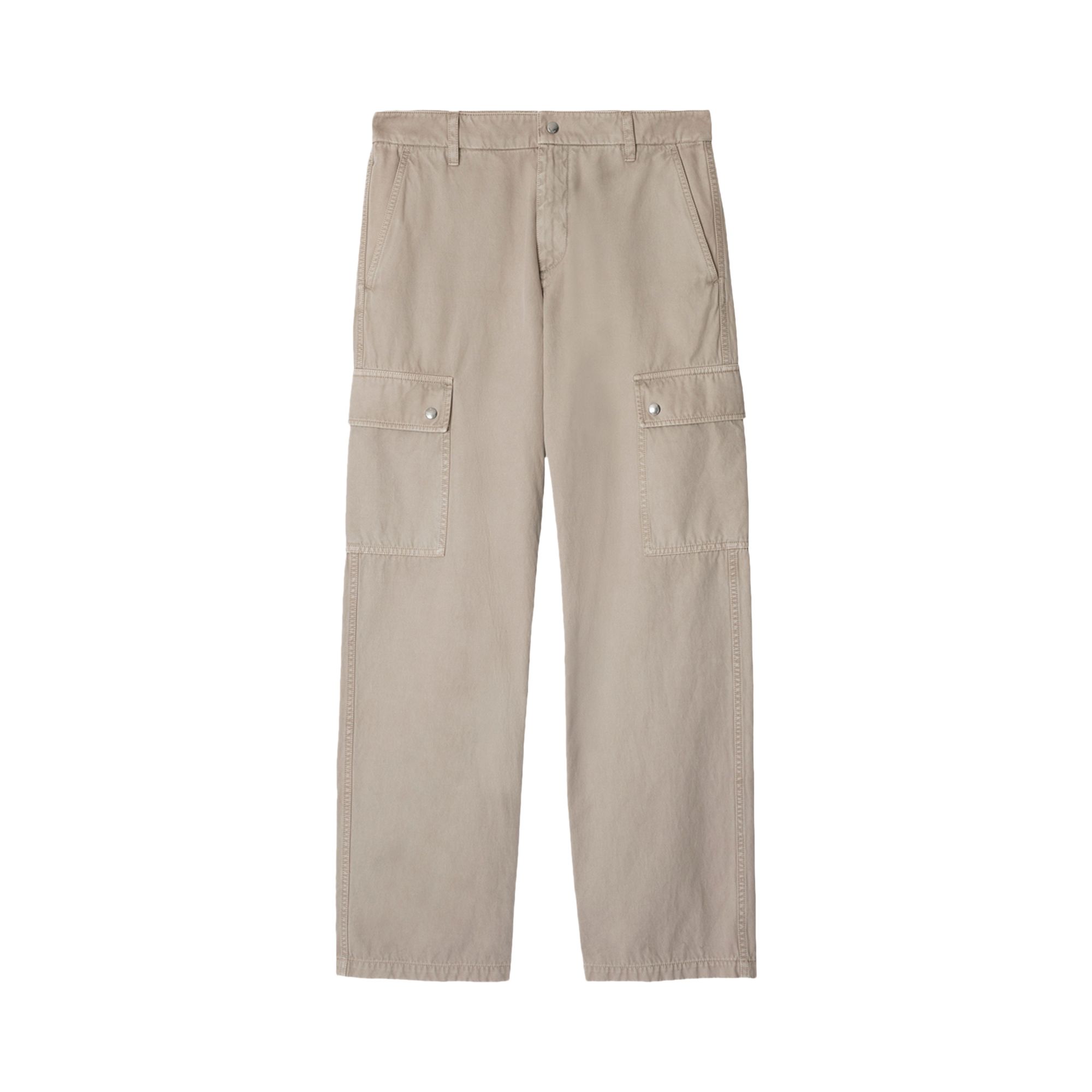 Pre-owned Burberry Gabardine Cargo Trousers 'heron' | Tan | Men's Size 40
