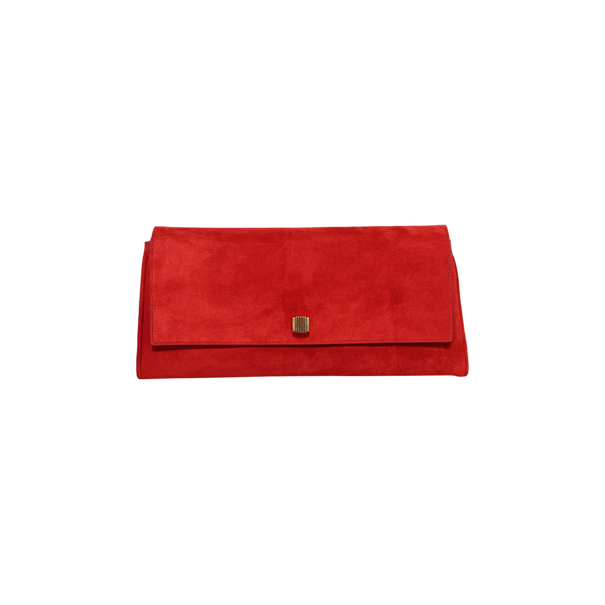 Pre-owned Khaite Audrey Clutch 'rebel' | Red | Women's Size Onesize