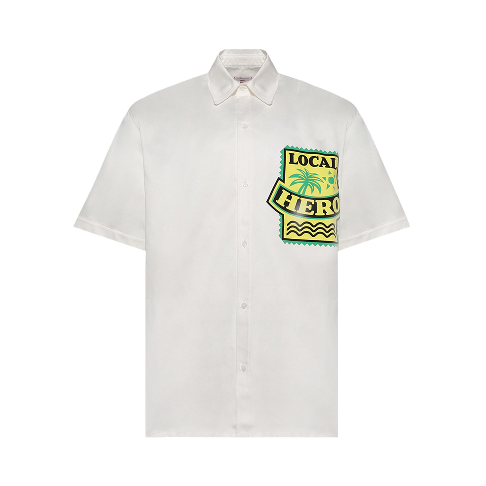 Pre-owned Martine Rose Short-sleeve Overshirt 'white Off' | Men's Size M