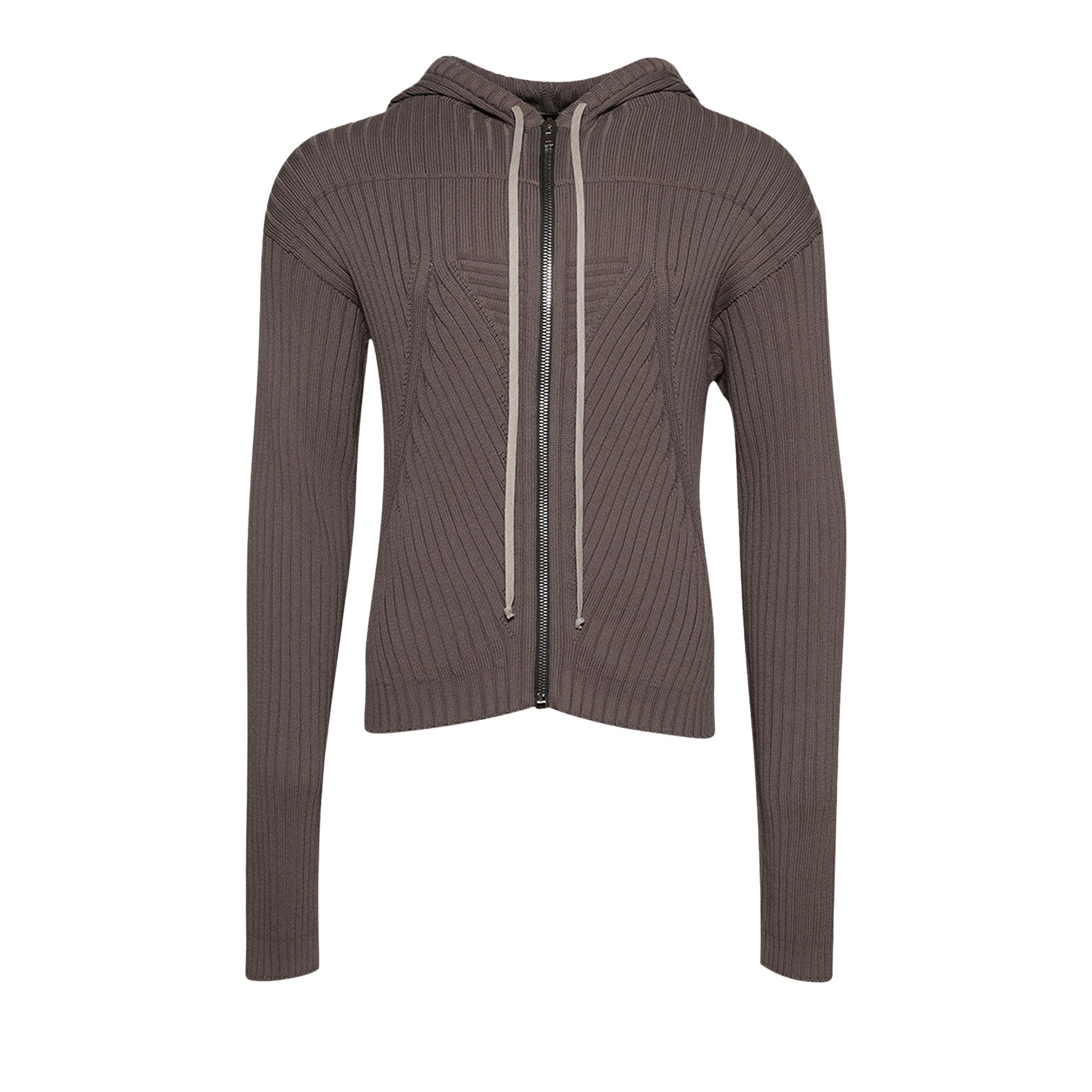 Pre-owned Rick Owens Zipped Hoodie 'dust' | Brown | Men's Size Xl