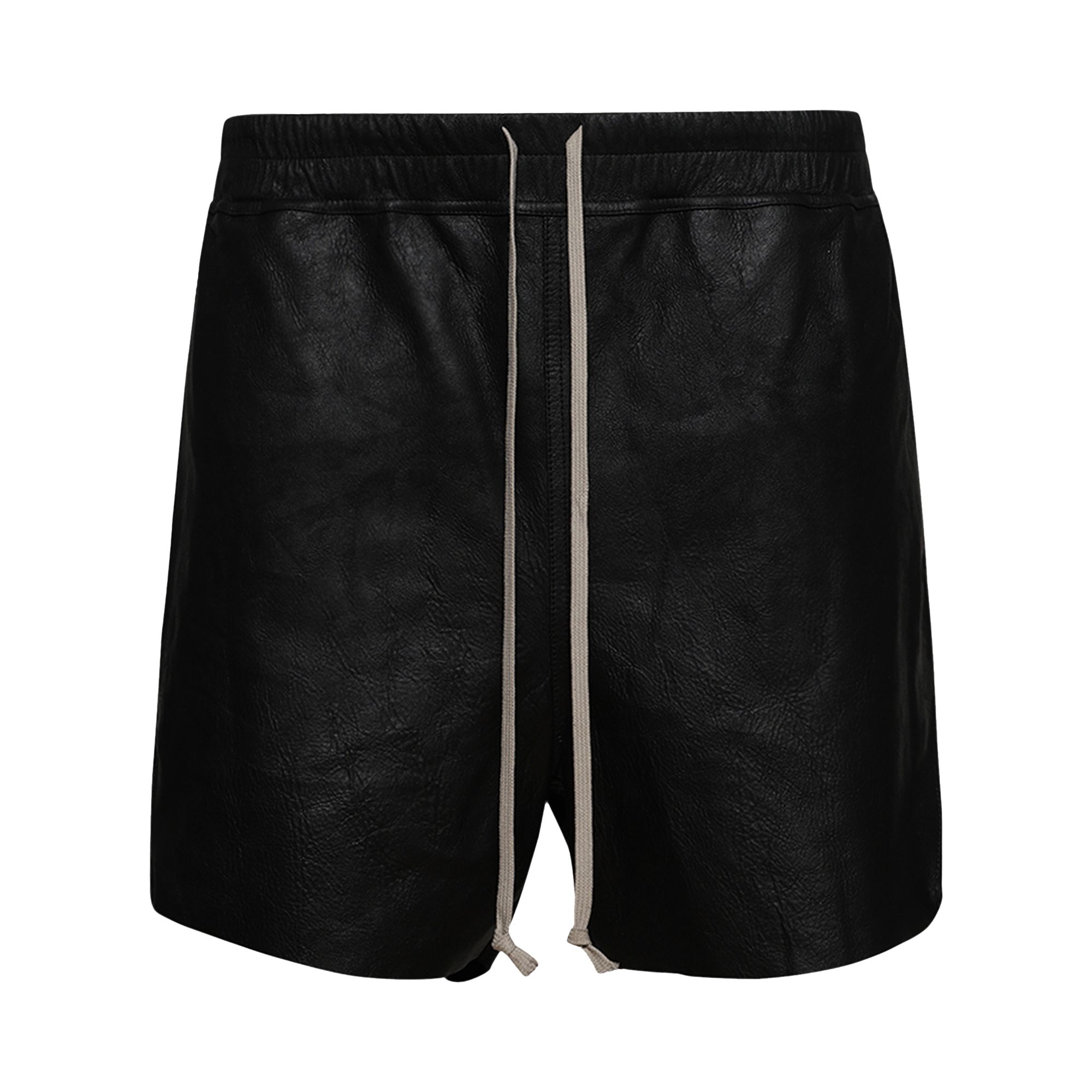 Pre-owned Rick Owens Leather Boxer Shorts 'black' | Men's Size 50
