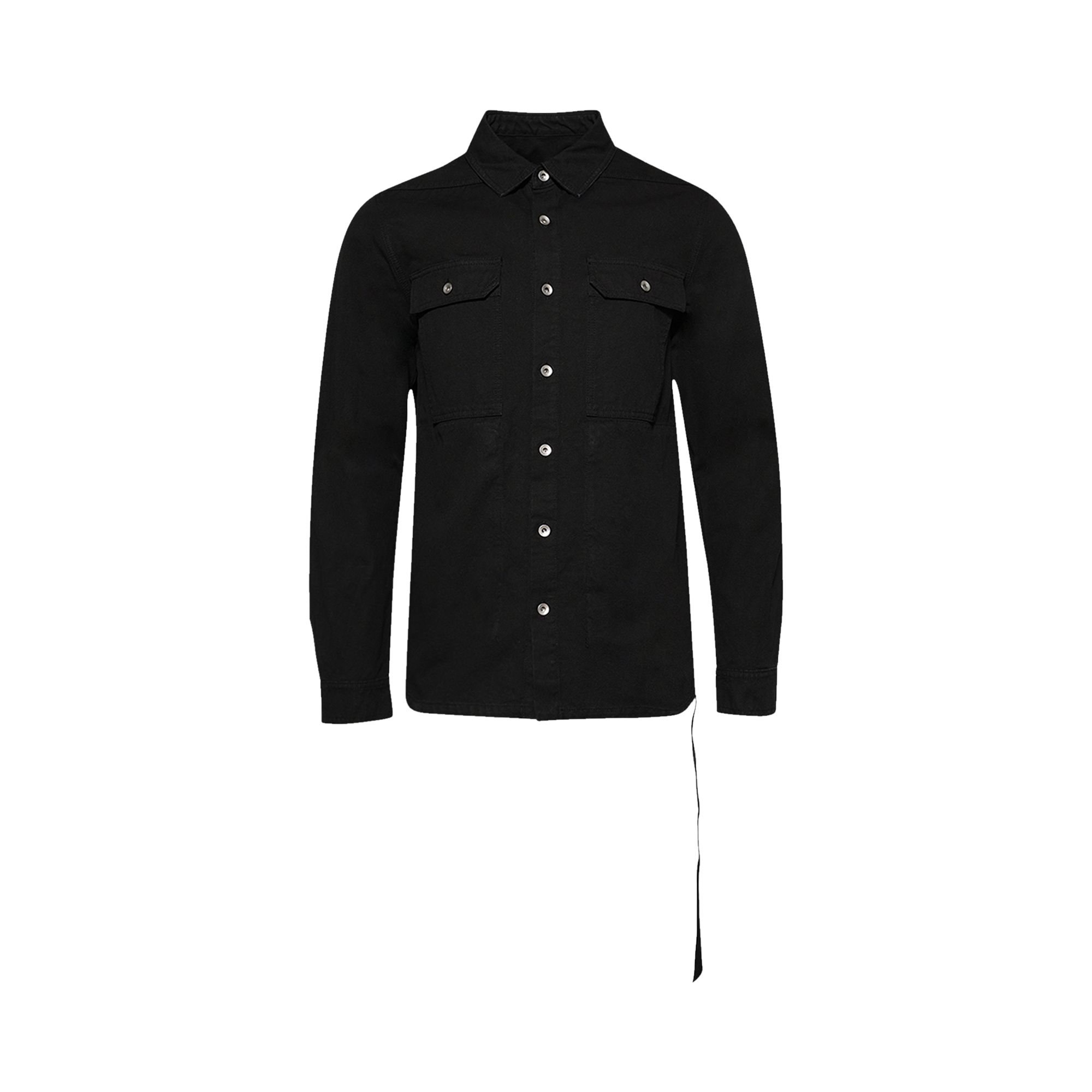 Pre-owned Rick Owens Drkshdw Denim Outershirt 'black' | Men's Size L