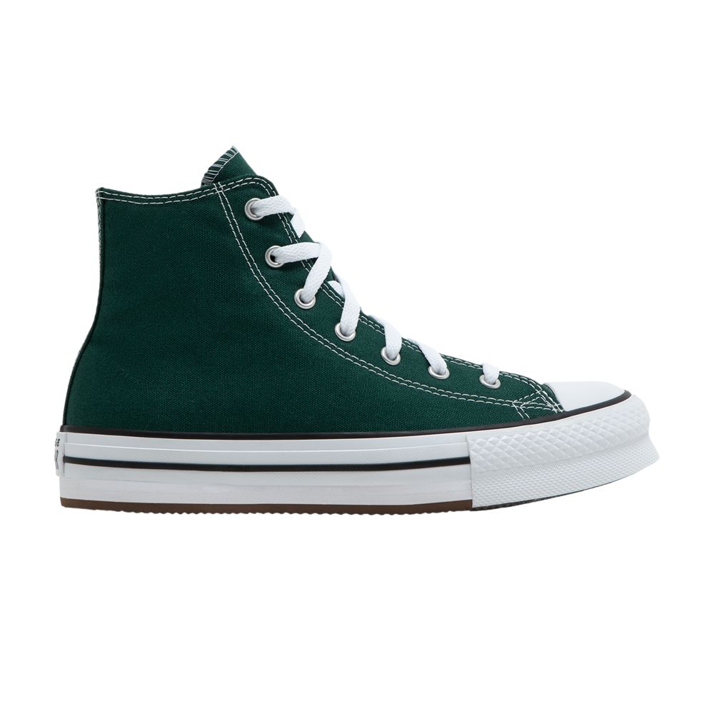 Pre-owned Converse Chuck Taylor All Star Eva Lift Platform High Gs 'green Envy' | Kid's Size 4.5