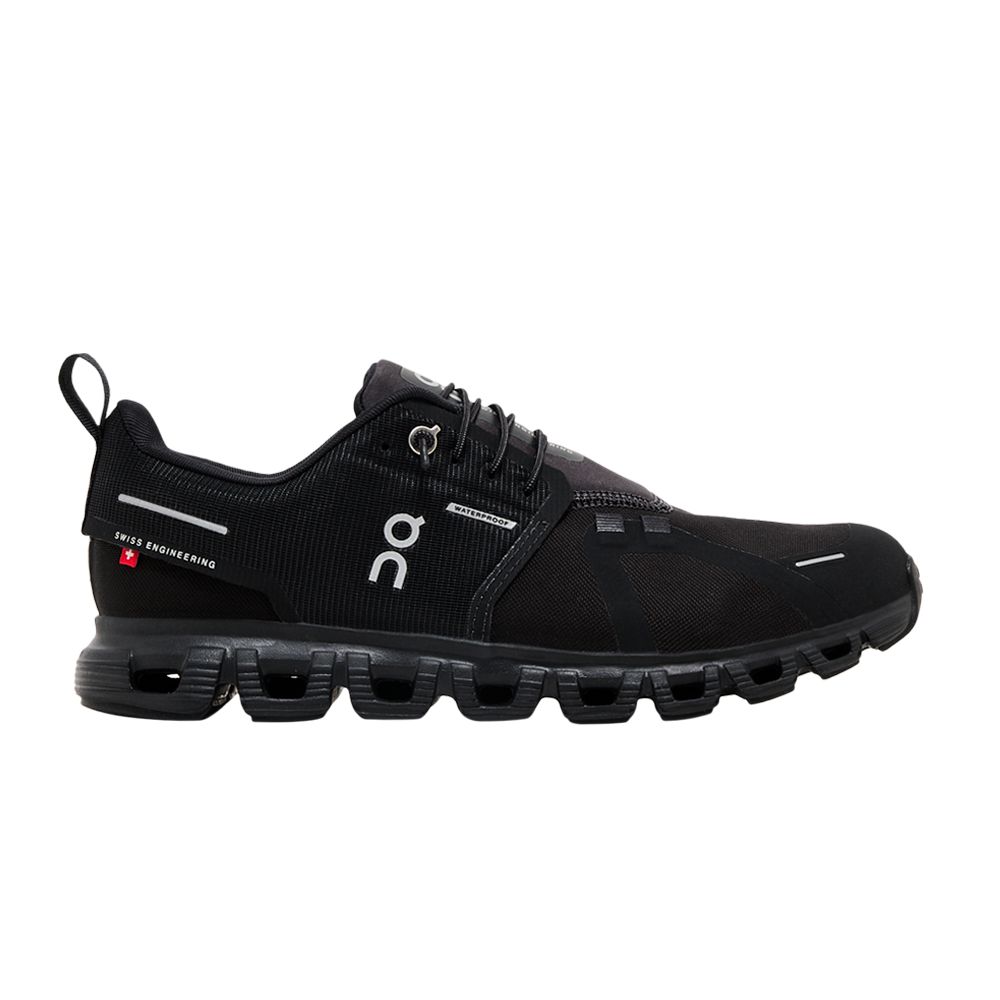 Pre-owned On Wmns Cloud 6 Waterproof 'triple Black' | Women's Size 7