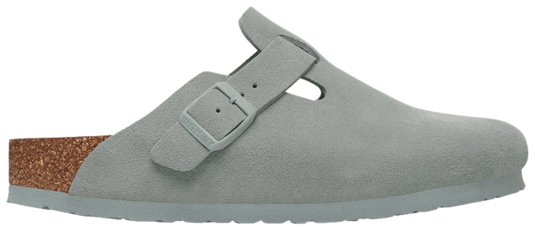 Birkenstock Wmns Boston Suede Leather Pure Sage