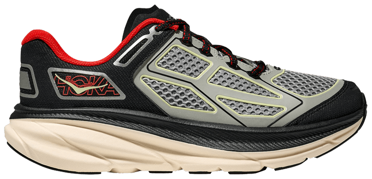 HOKA Clifton One9 Grey Black Habanero