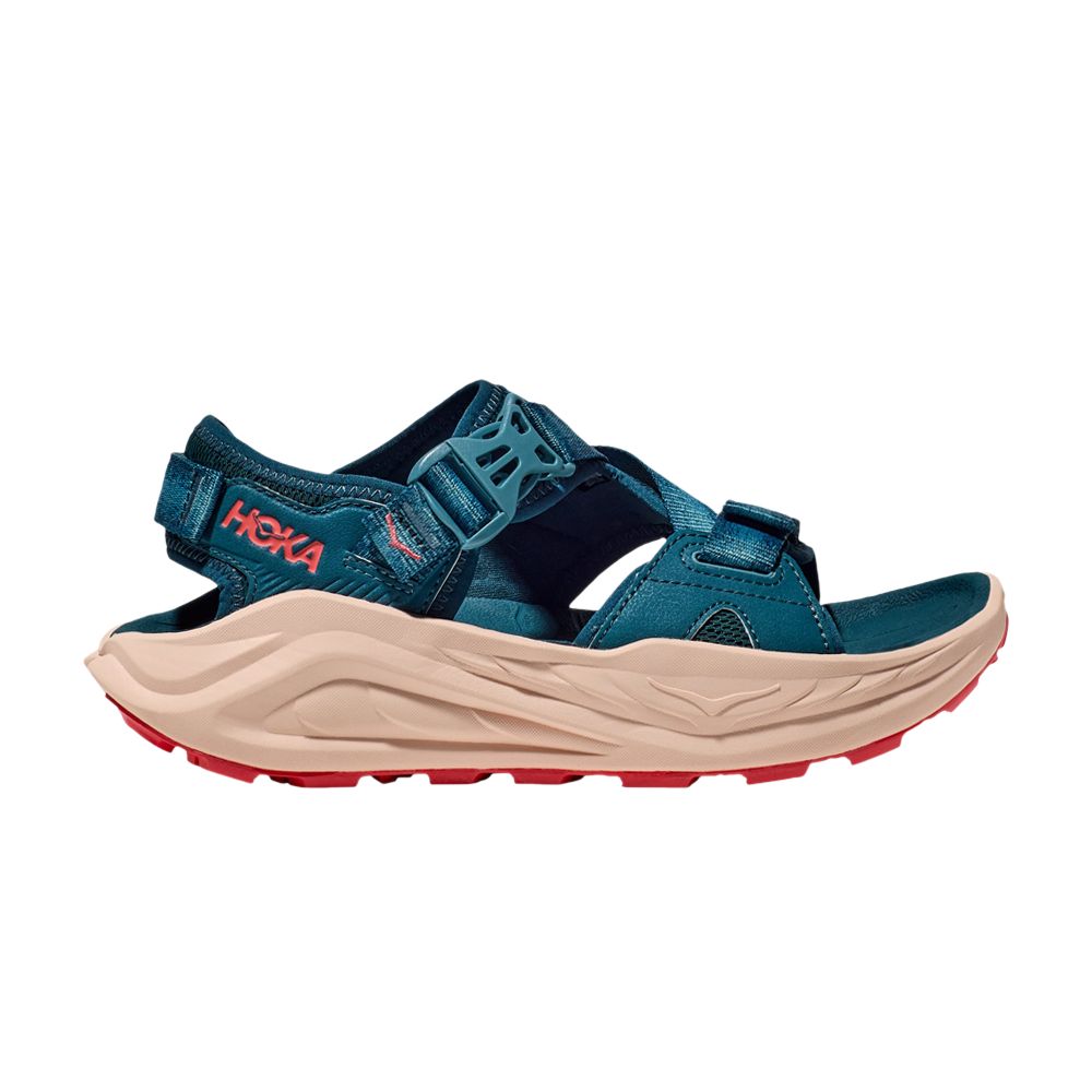 Pre-owned Hoka Wmns Infini Hike Tc 'blue Twilight Grapefruit' | Teal | Women's Size 9.5