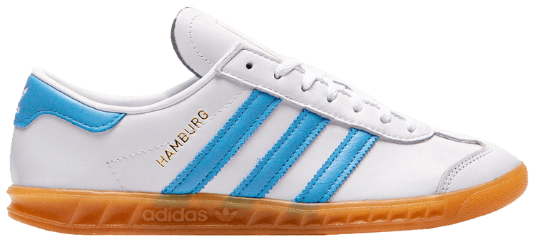 ★adidas★ Hamburg White Sky Blue JI2625 JI2625 adidas Originals Hamburg Cloud White Sky Rush Gum