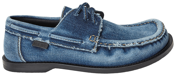 Buy Loewe Wmns Campo Boat Shoe 'Washed Denim' - LLSCS08X05