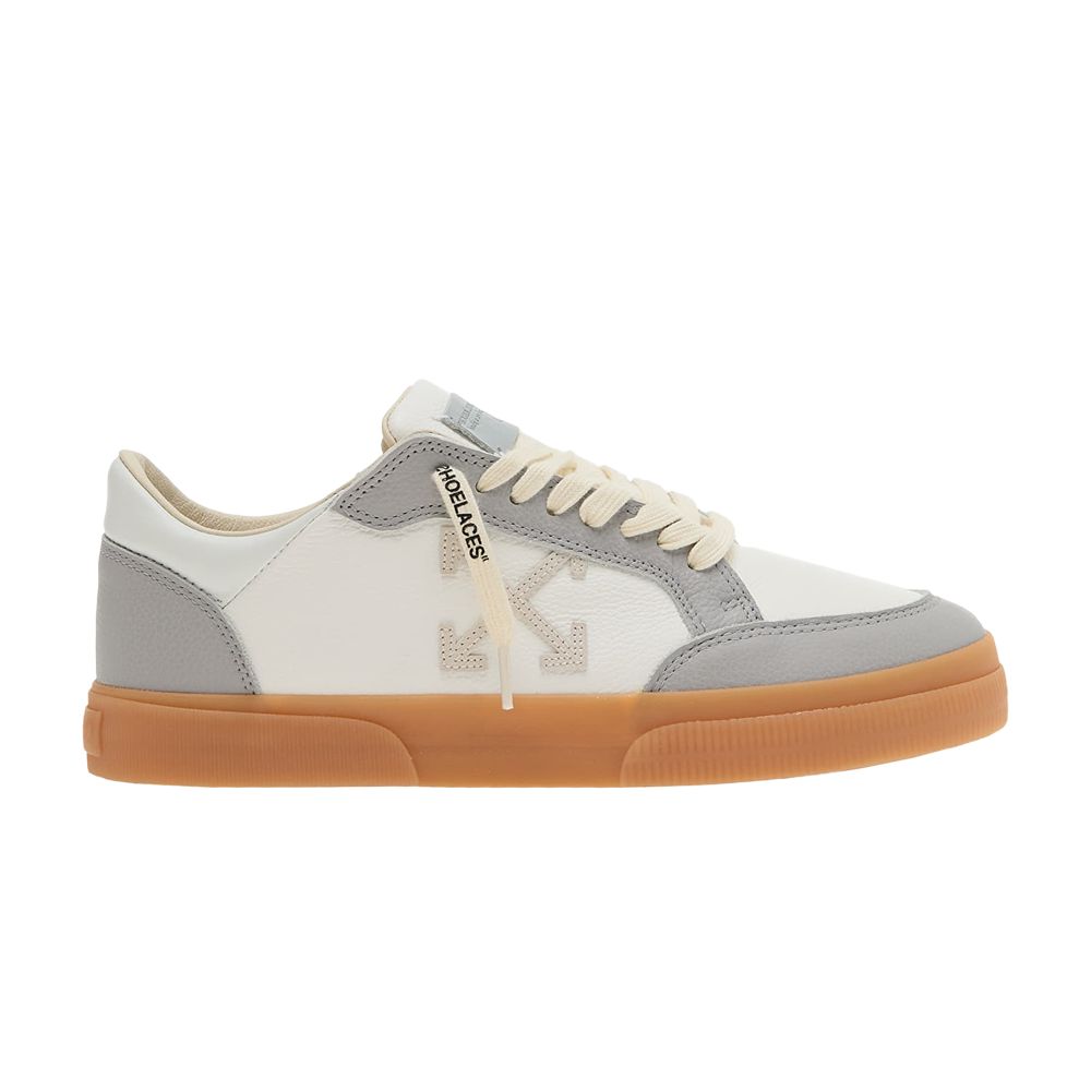 Pre-owned Off-white New Low Vulcanized 'white Light Grey' | Men's Size 43