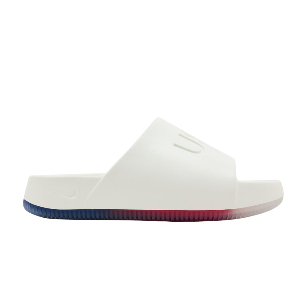 Pre-owned Nike Calm Slide 'usa Olympic' In Cream