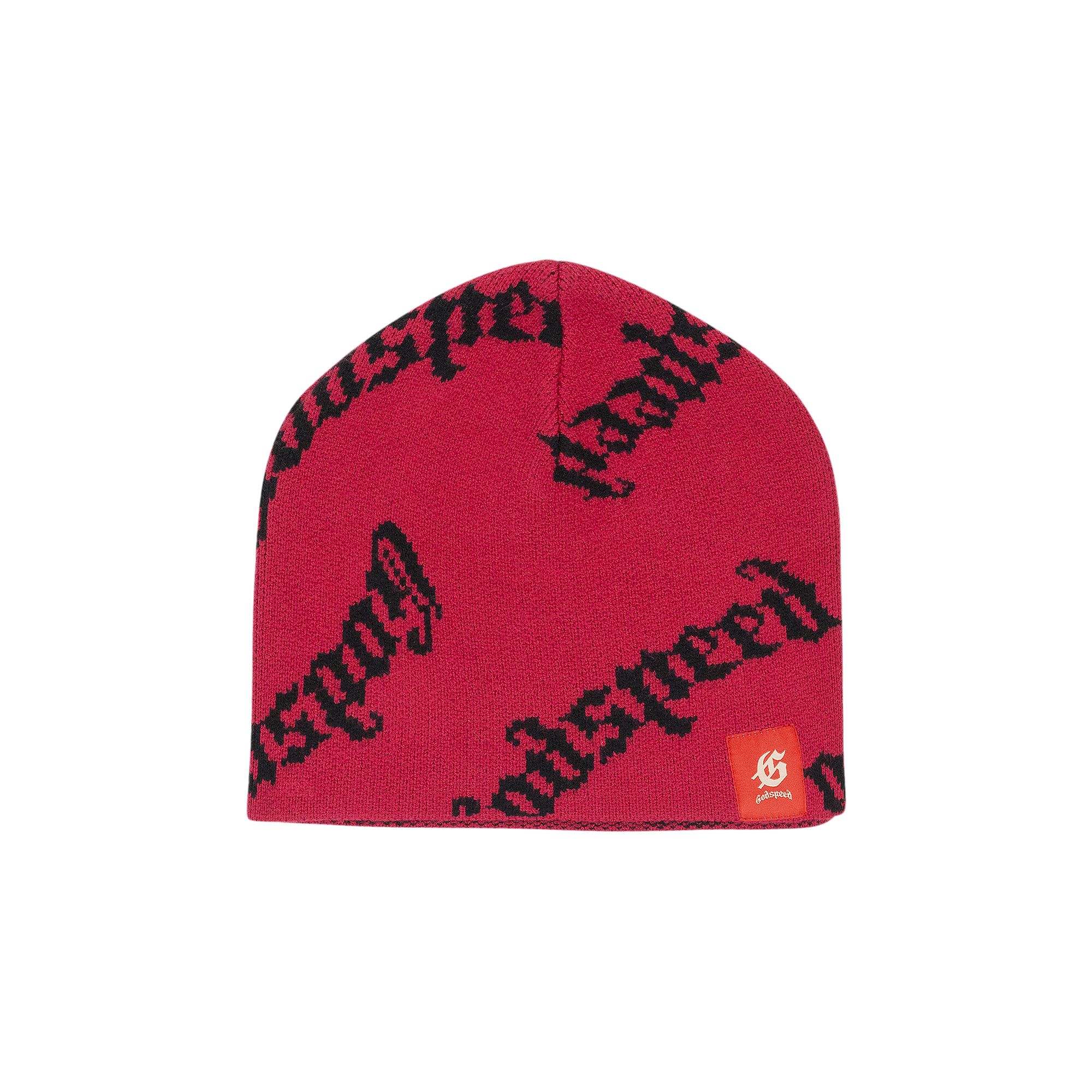 Pre-owned Godspeed Og Logo Beanie 'red' | Men's Size Onesize