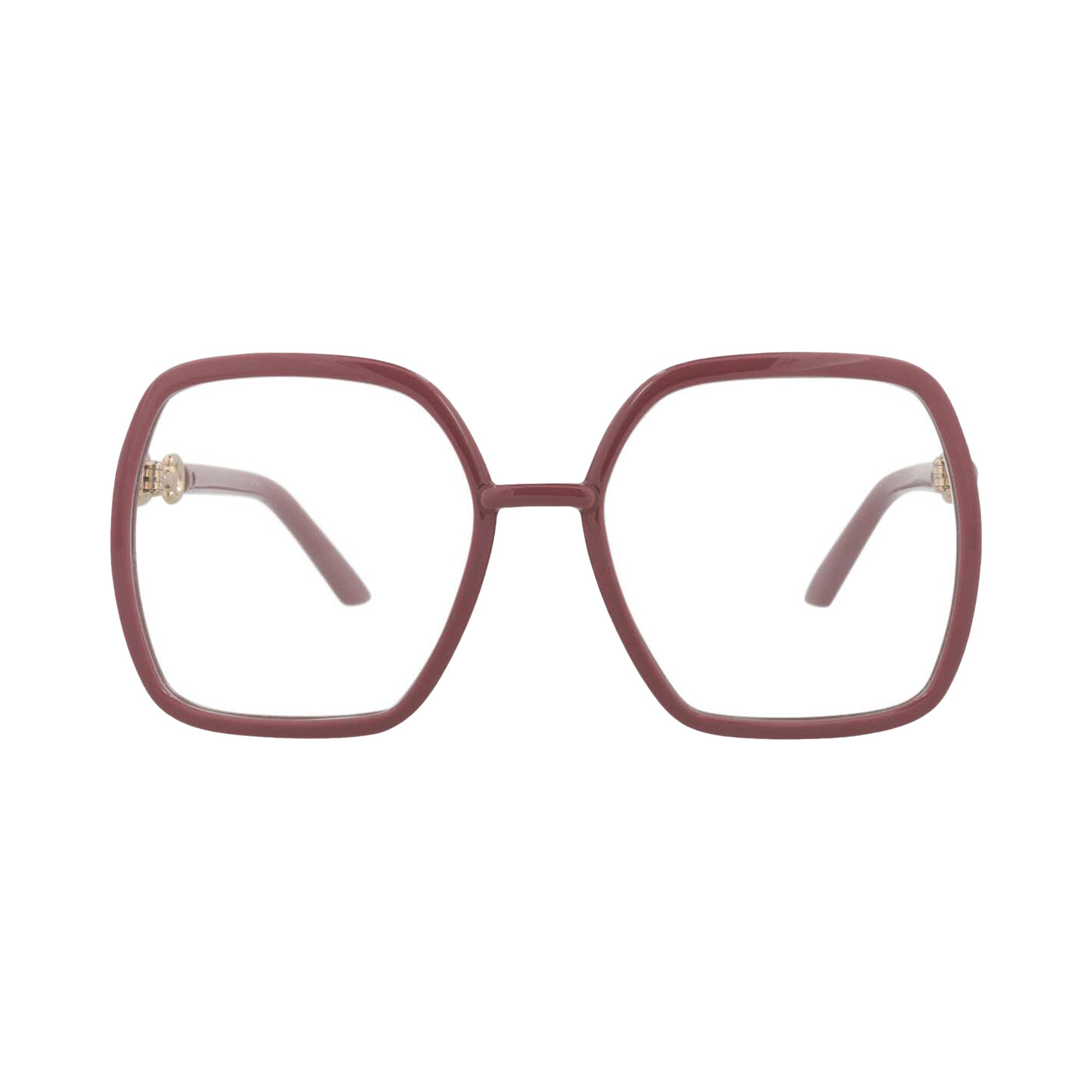Pre-owned Gucci Geometric Eyeglasses 'pink/transparent' | Women's Size Onesize