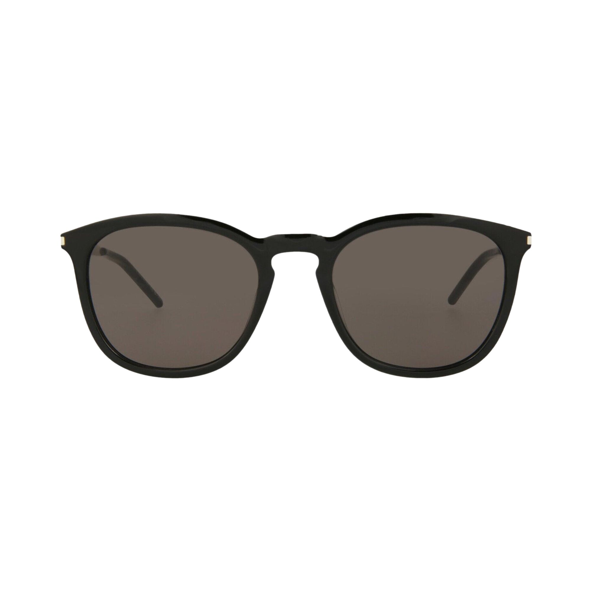 Pre-owned Saint Laurent Round Sunglasses 'black/silver' | Men's Size Onesize
