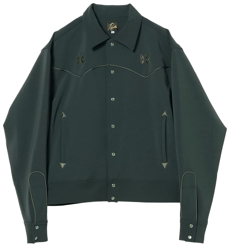 Buy Needles Piping Cowboy Jacket 'Green' - QV217 GREE | GOAT AE