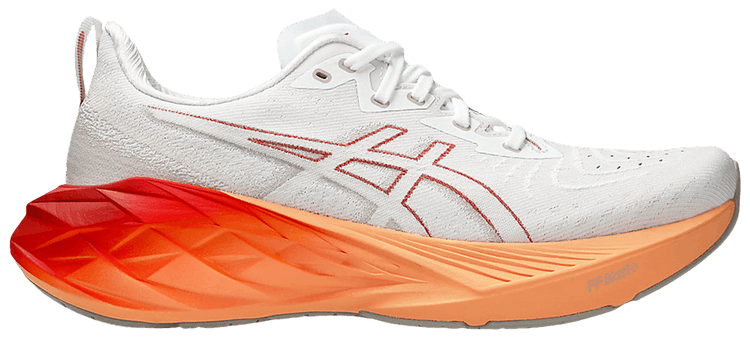Asics NovaBlast 4 White Moonrock Orange