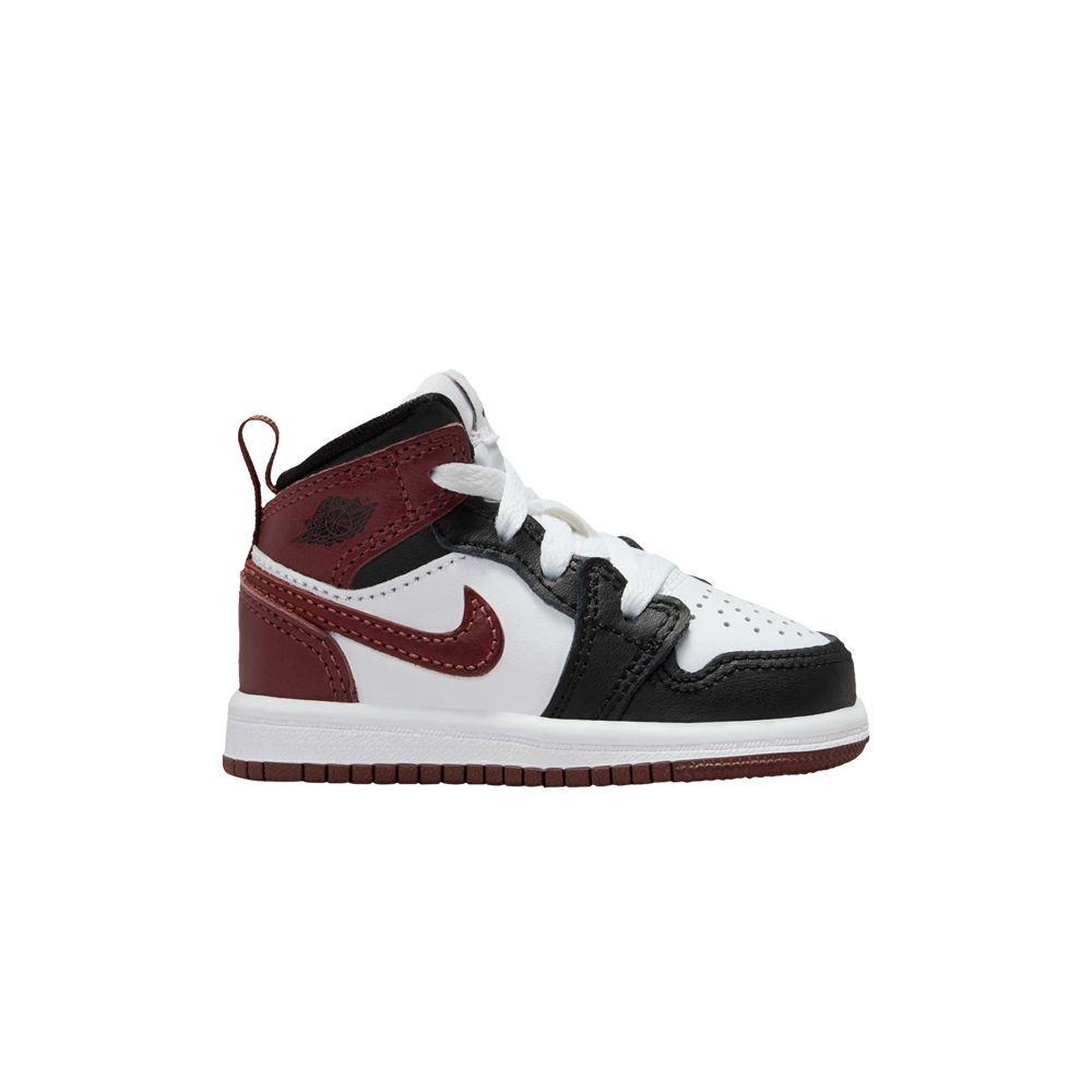 Air Jordan 1 Mid SE TD 'Dark Pony' | Red | Infant Size 3 - HF3195-102