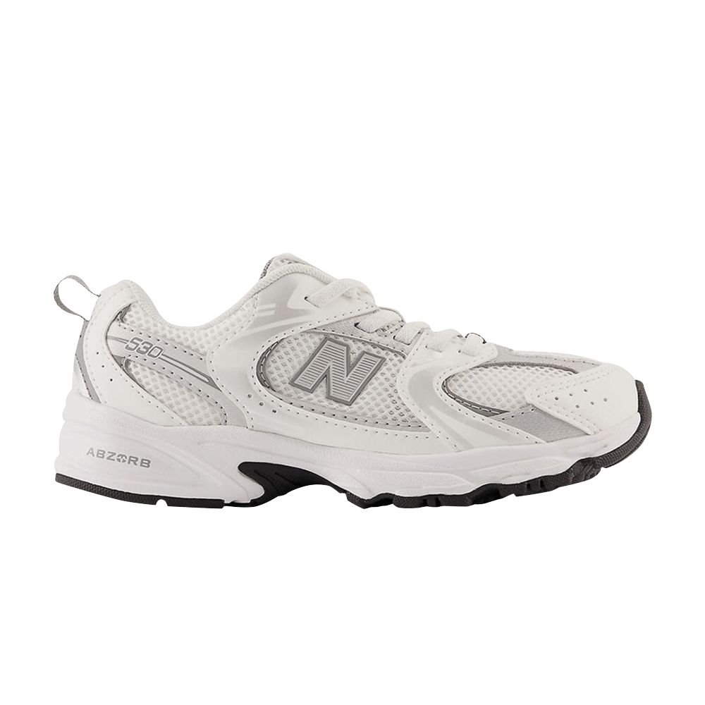 Pre-owned New Balance 530 Little Kid Wide 'white Silver' | Kid's Size 2