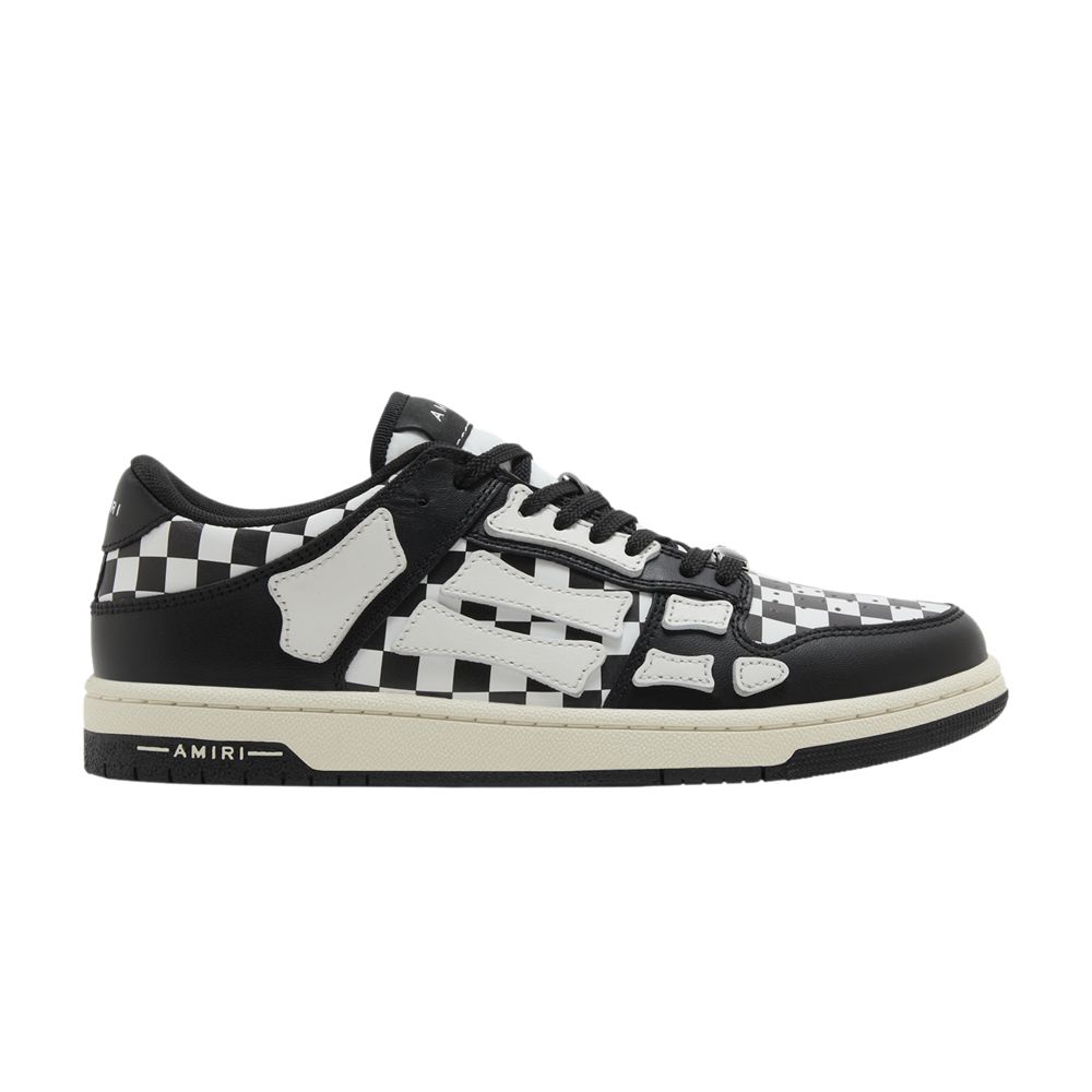 Pre-owned Amiri Wmns Skel Top Low 'checkered - Black White' | Women's Size 39