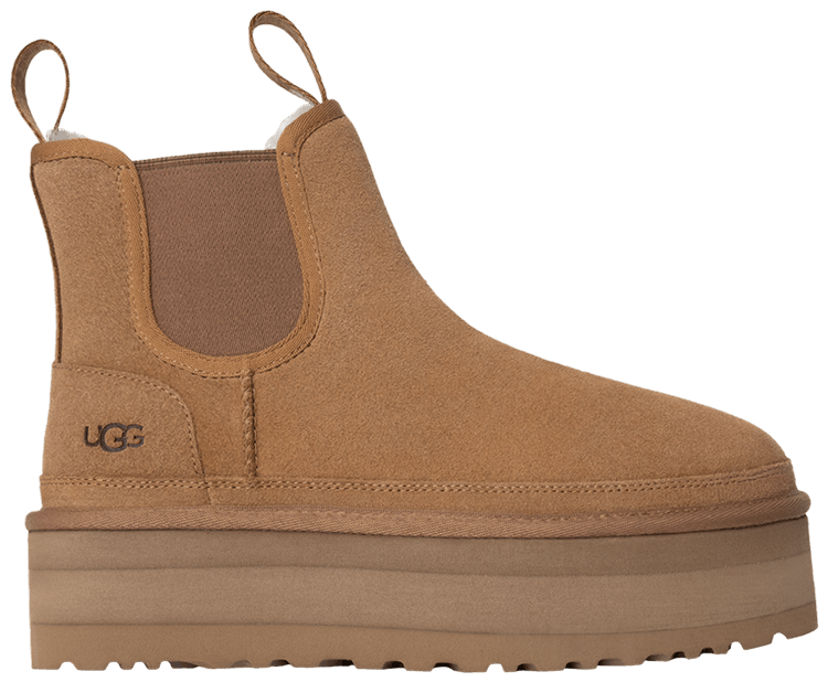 れふぁみ様　UGG Neumel Platf Chelsea 24cm UGG Women's Neumel Platform Chelsea Black Suede Slip On