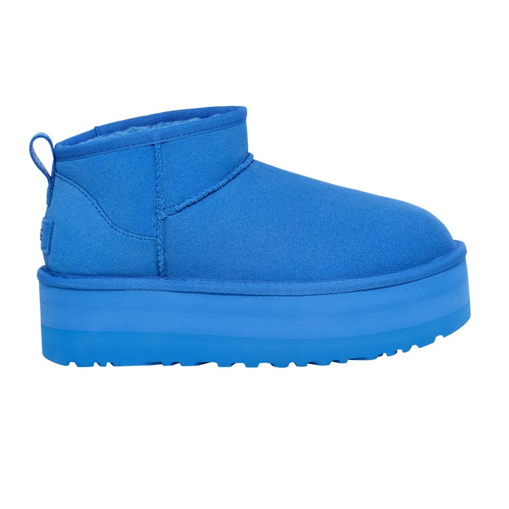 Pre-owned Ugg Wmns Classic Ultra Mini Platform Boot 'big Sky' | Blue | Women's Size 7