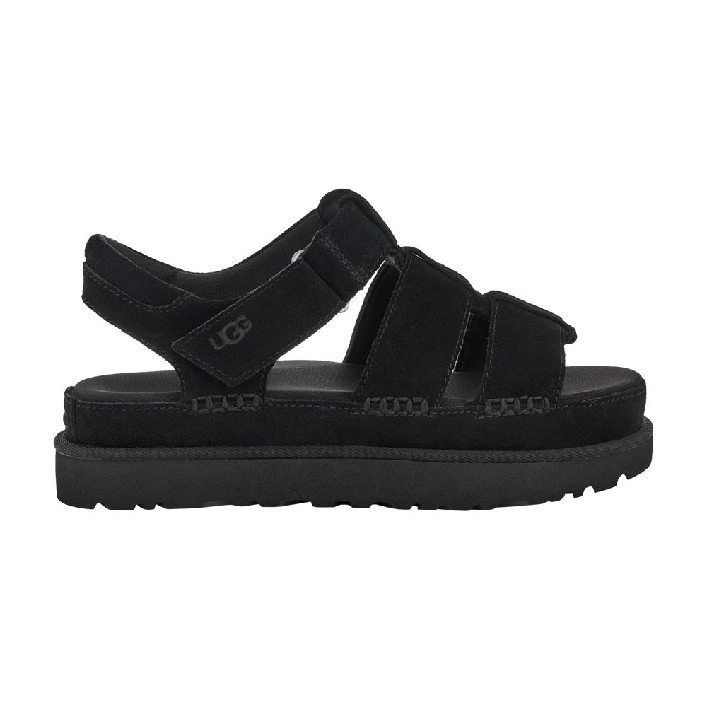 Pre-owned Ugg Wmns Goldenstar Strap Platform Sandal 'black' | Women's Size 7