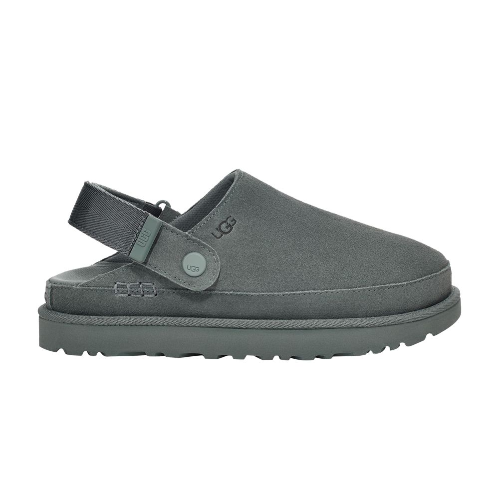 Pre-owned Ugg Wmns Goldenstar Clog 'rainstorm' | Grey | Women's Size 5 In Gray