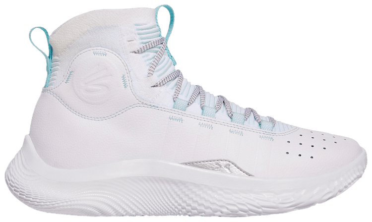 シューズ(男性用) Curry 4 Flotro White / Stream 27cm Curry 4 FloTro 'White Stream Metallic Silver' - Curry Brand
