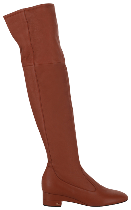Gucci Wmns Over the Knee Boot Brown