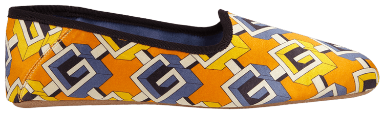 Gucci Wmns Slipper Geometric G Print   Yellow