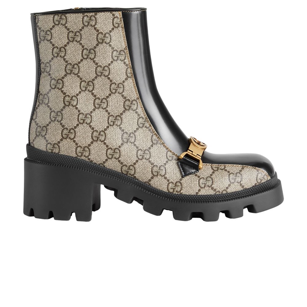 Gucci Wmns GG Supreme Ankle Boot 'Dark Beige' | Brown | Women's Size 5 - 670412-2OQ50-9763