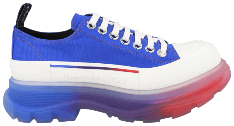 Alexander McQueen Tread Slick Lace Up Royal Red Gradient