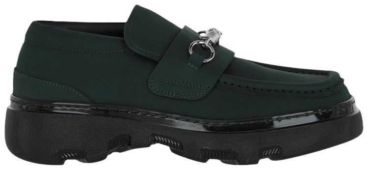 Buy Burberry Creeper Clamp Loafer 'Green' - 8077386 | GOAT