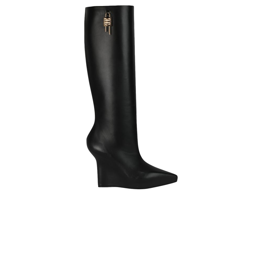 Pre-owned Givenchy Wmns G Lock Knee-high Wedge Boot 'black' | Women's Size 37