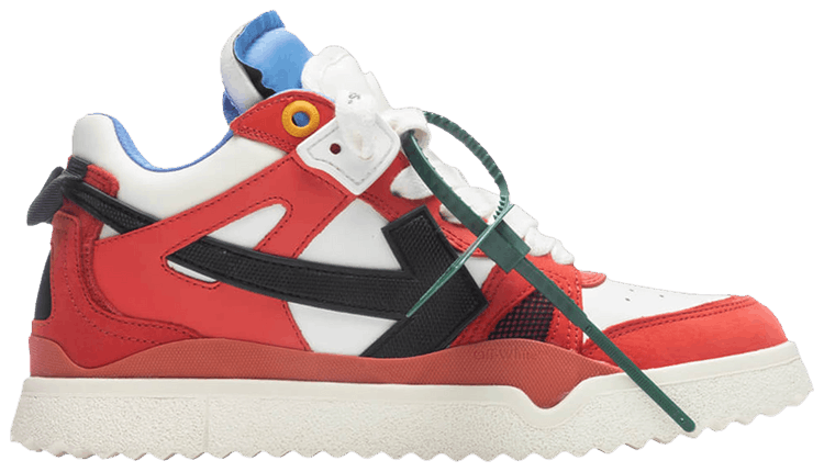 スニーカー Off-White OMIA234F22LEA001 MIDTOP SPONGE Sneakers Buy Off-White New Mid Sponge 'Red Black Blue