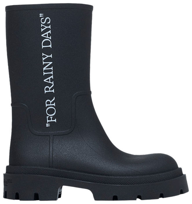 Off White Wmns Reboot For Rainy Days   Black White