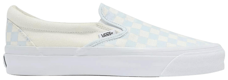 Vans Classic Slip On 98 LX Checkerboard   Pastel Blue