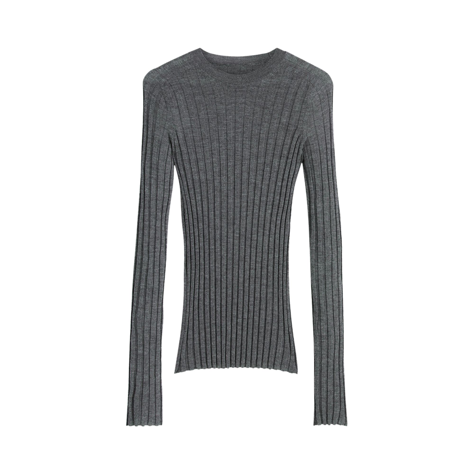 Pre-owned Phoebe Philo Wide Rib Crewneck 'grey' | Women's Size S In Gray