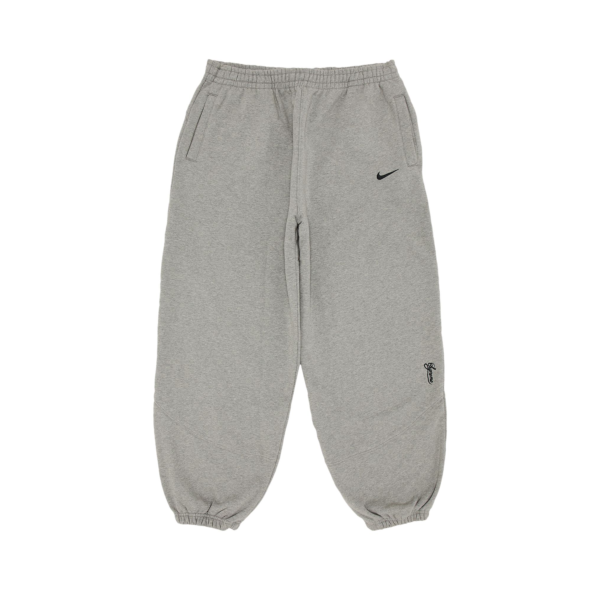 Pre-owned Supreme X Nike Sweatpant 'heather Grey' | Men's Size S