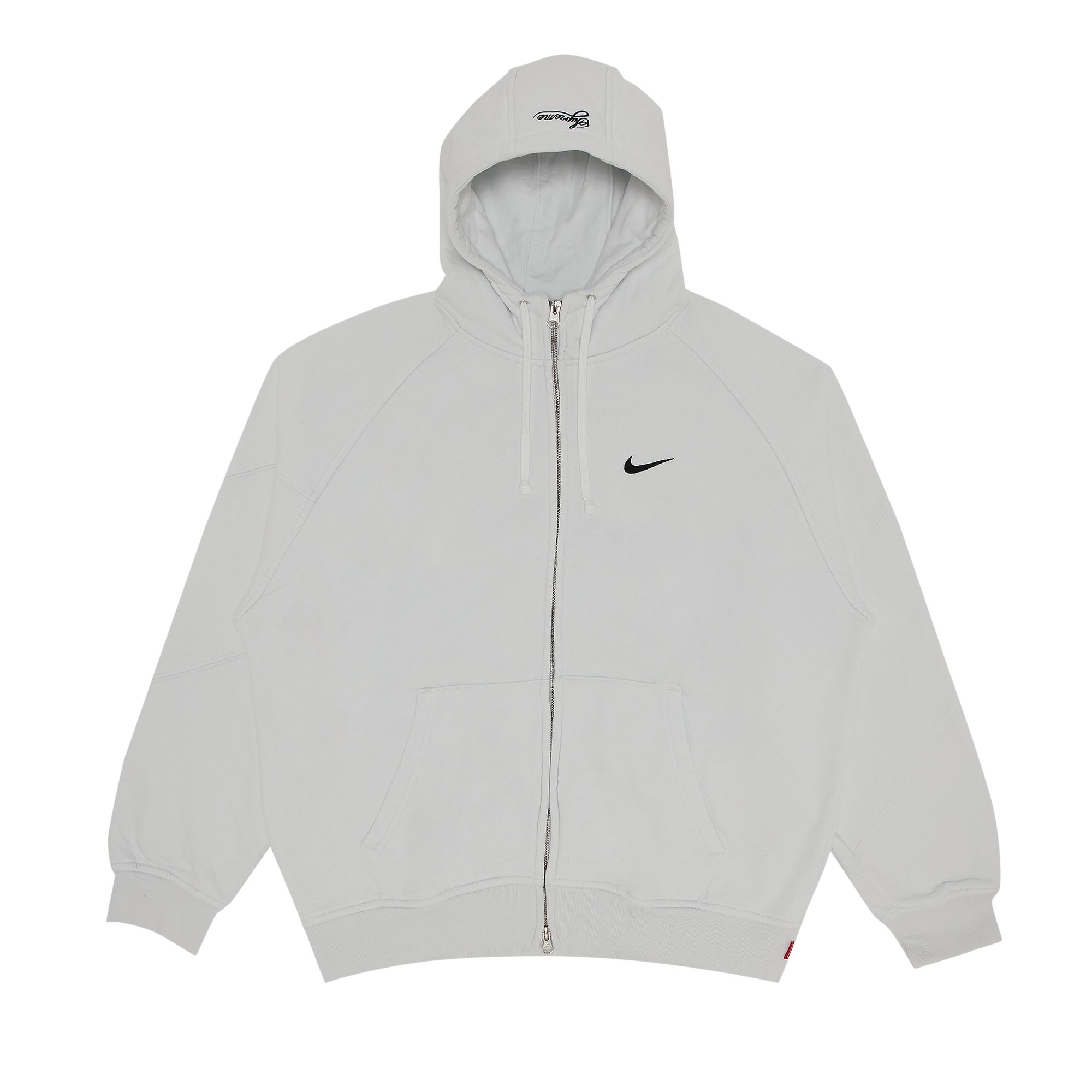 Pre-owned Supreme X Nike Zip Up Hooded Sweatshirt 'white' | Men's Size Xl