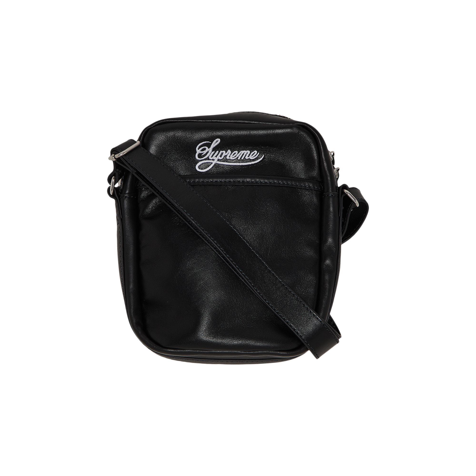 Pre-owned Supreme X Nike Leather Shoulder Bag 'black' | Men's Size Onesize