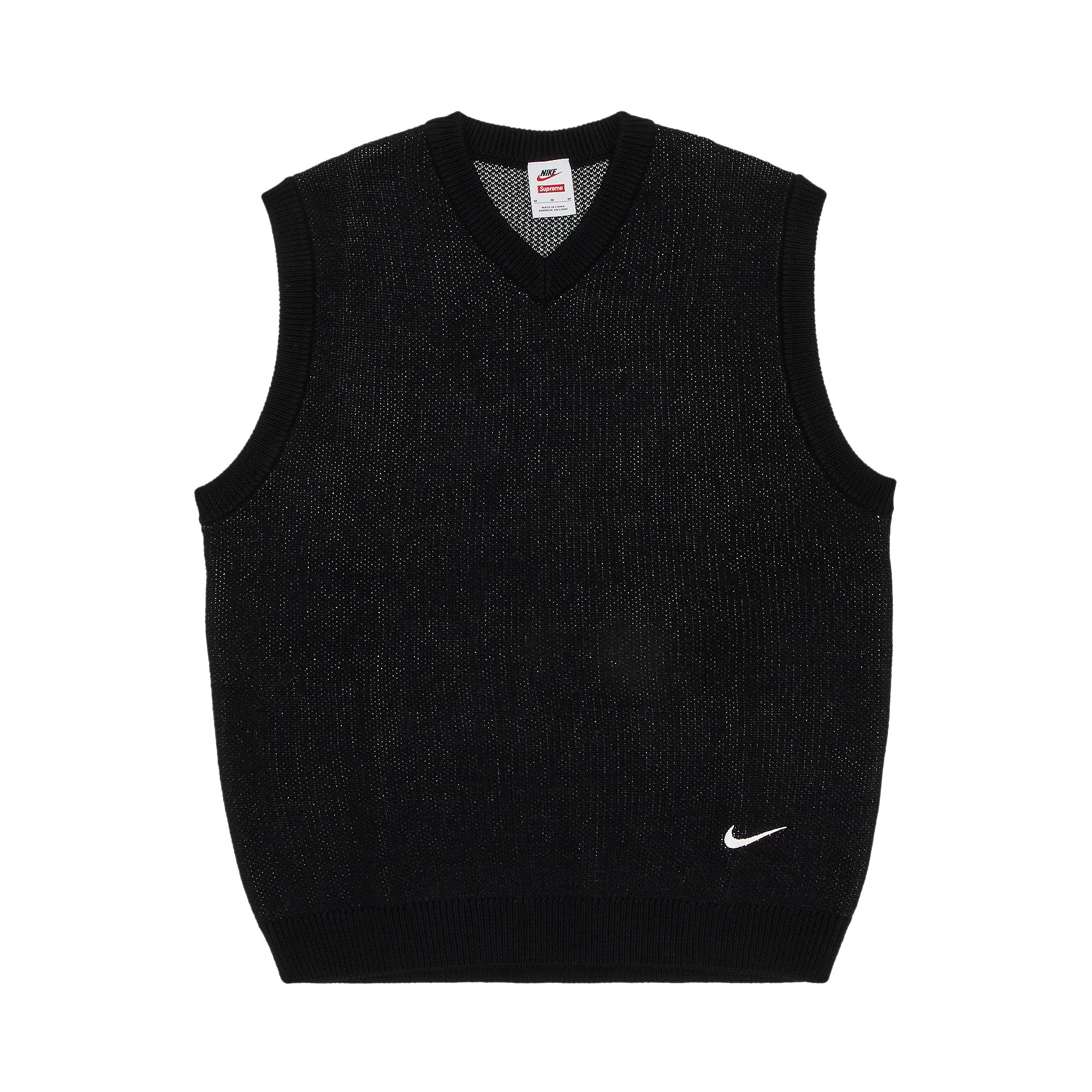 Pre-owned Supreme X Nike Sweater Vest 'black' | Men's Size L