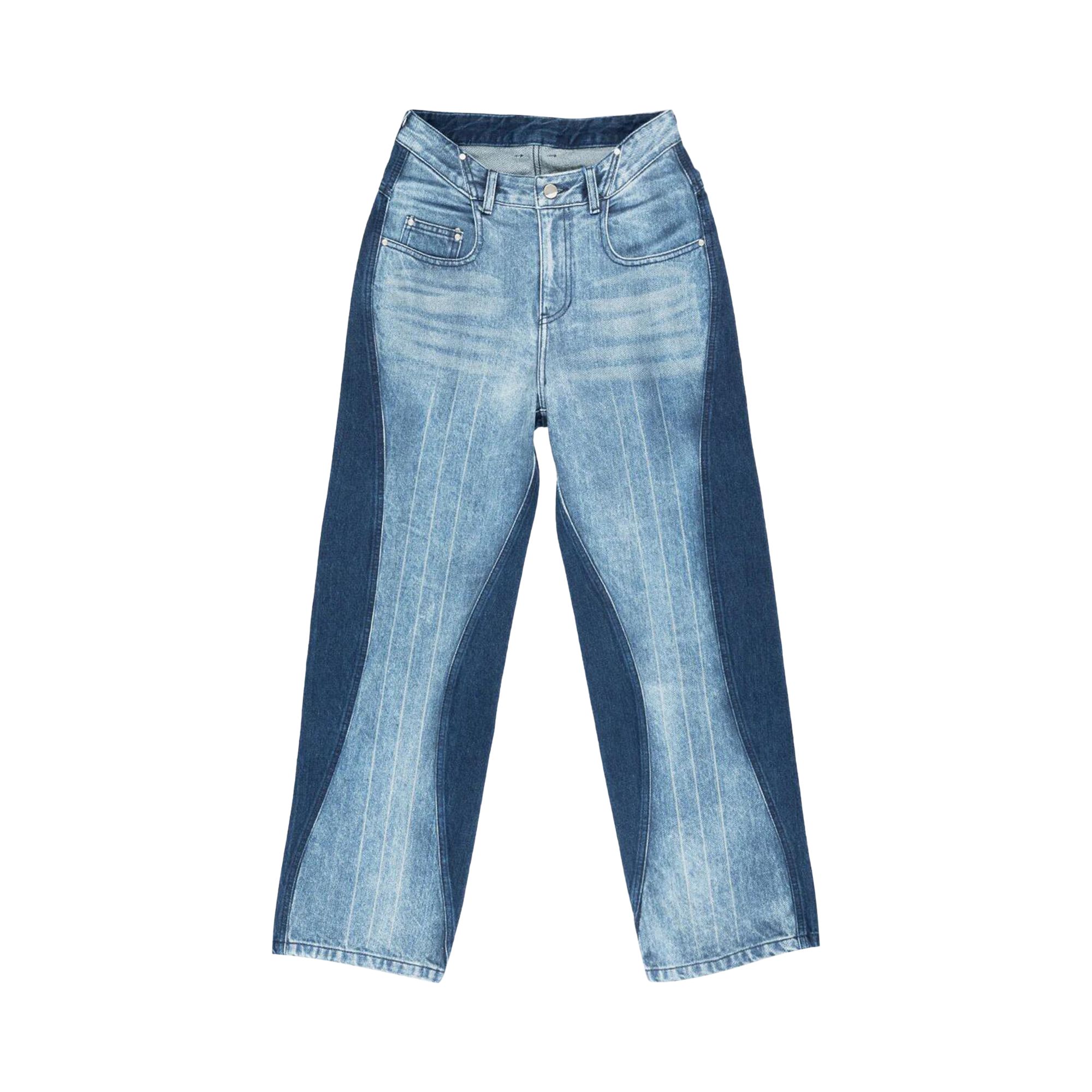 Pre-owned Ader Error Semi-oversized Fit Denim Jeans 'blue' | Men's Size L
