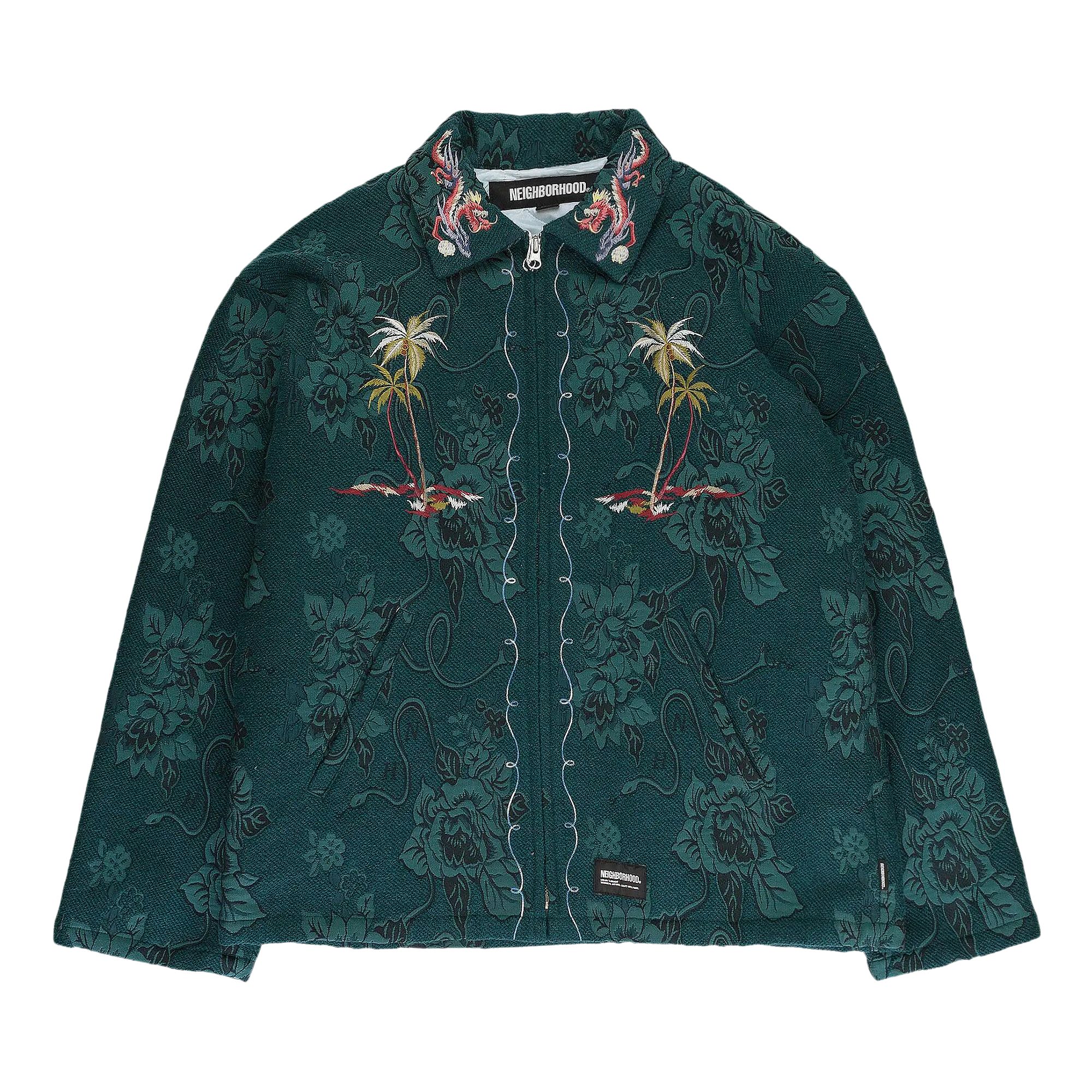 Pre-owned Neighborhood Jaquard Souvenir Jacket 'green'