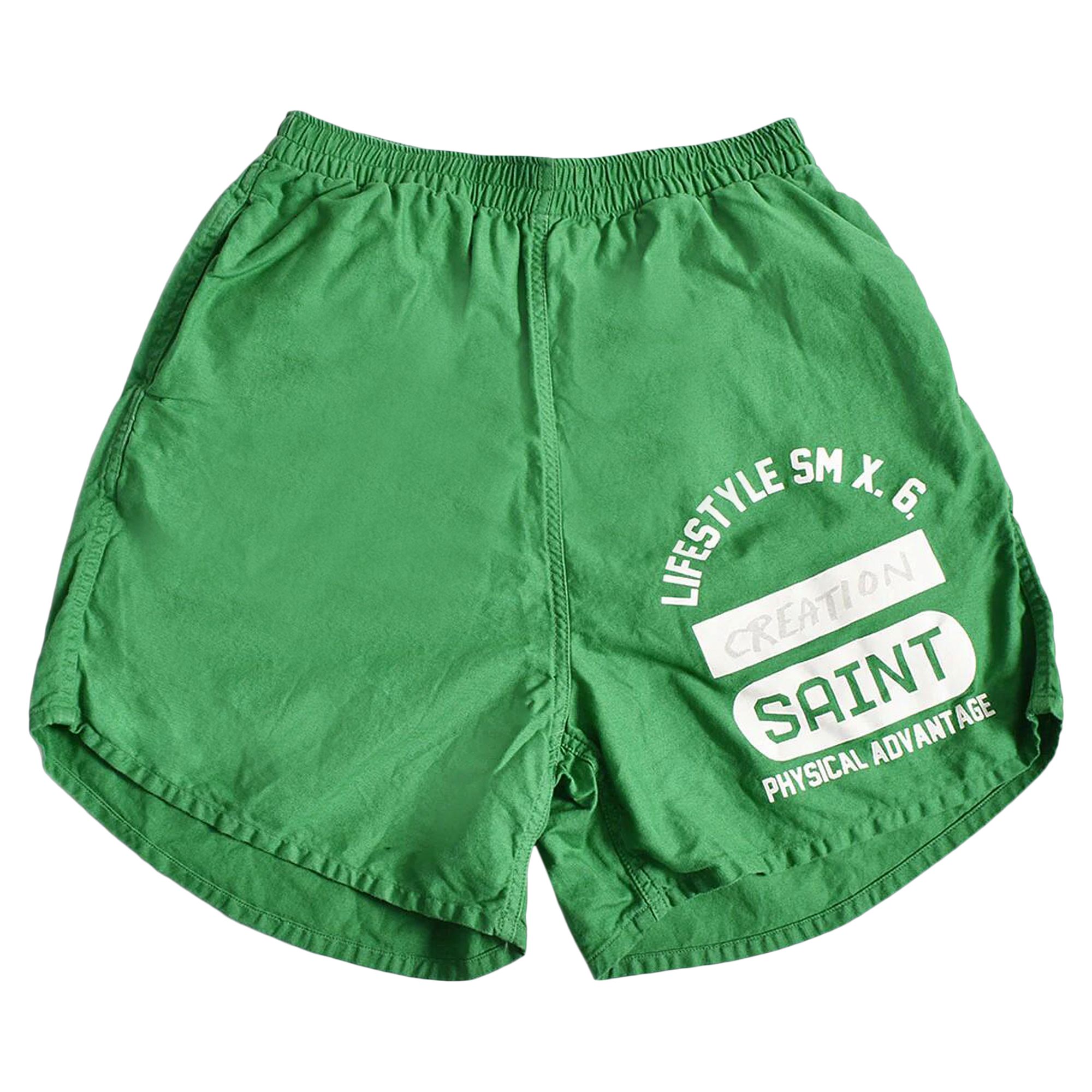 Pre-owned Saint Michael Easy Shorts 'green' | Men's Size L