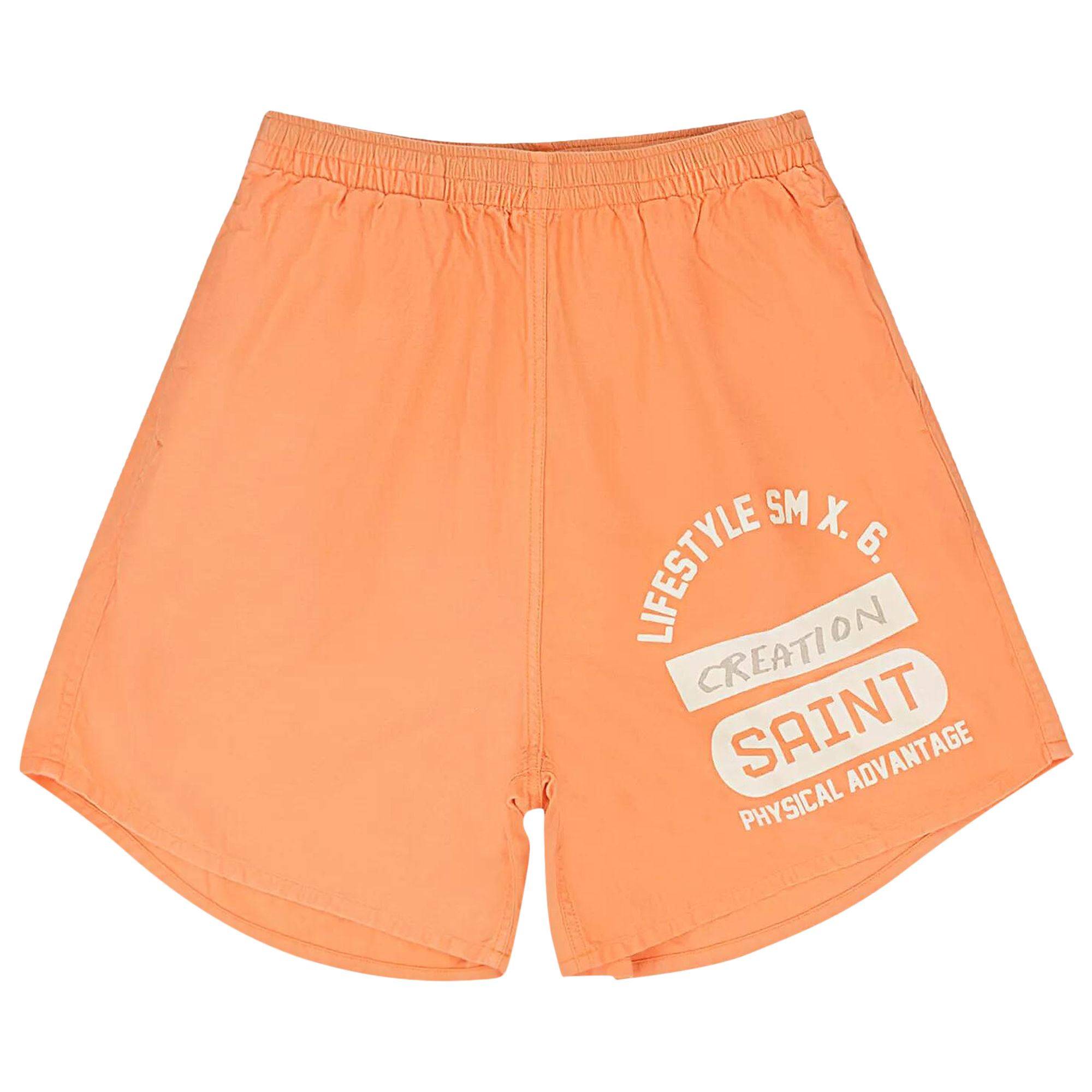 Pre-owned Saint Mxxxxxx Creation Easy Shorts 'orange' | Men's Size L